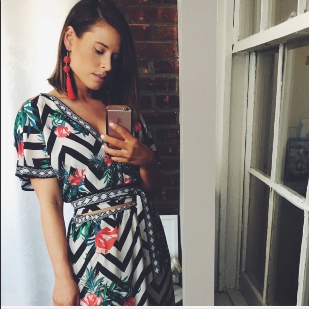 Floral print top only